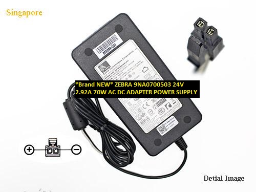 *Brand NEW* ZEBRA 9NA0700503 24V 2.92A 70W AC DC ADAPTER POWER SUPPLY